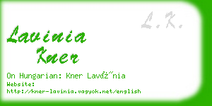 lavinia kner business card